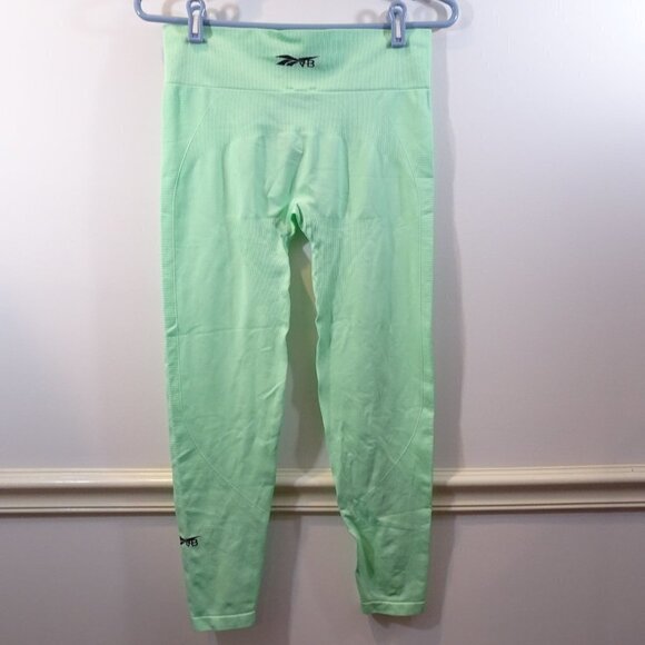 Reebok x Victoria Beckham Womens Seamless Leggings Mint Green Size L NEW - Picture 4 of 7